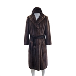 Vintage Saks Fifth Avenue 1980s Mink Coat w/ Matching Bloomingdales Mink Hat & Belt