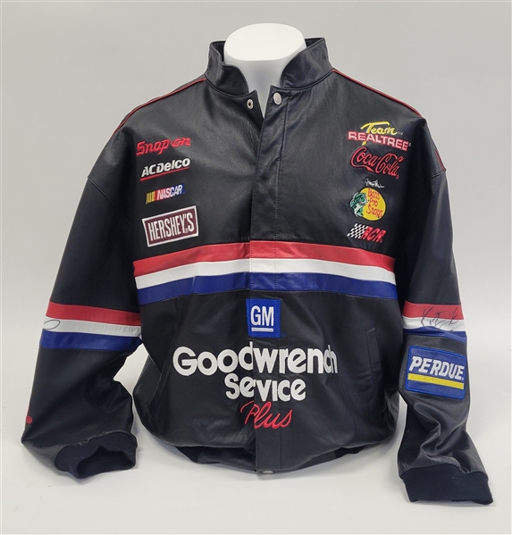 Richard Childress & Kevin Harvick Dual Autographed Leather Racing Jacket Beckett