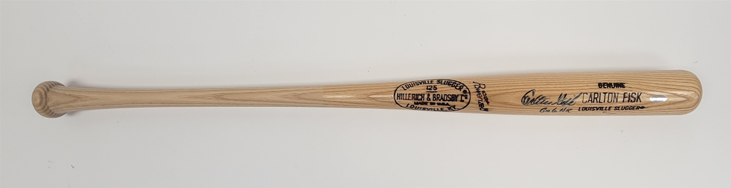 Carlton Fisk Autographed & Inscribed Louisville Slugger Bat LE #82/1000 Steiner