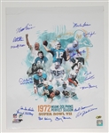 1972 Miami Dolphins Team Signed 16x20 Photo w/ 15 Signatures