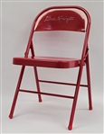 Bobby Knight Autographed Red Folding Chair PSA/DNA