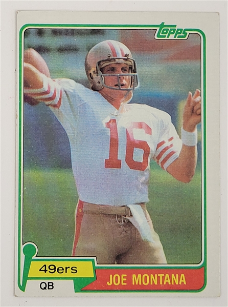 Joe Montana 1981 Topps #216 Rookie Card