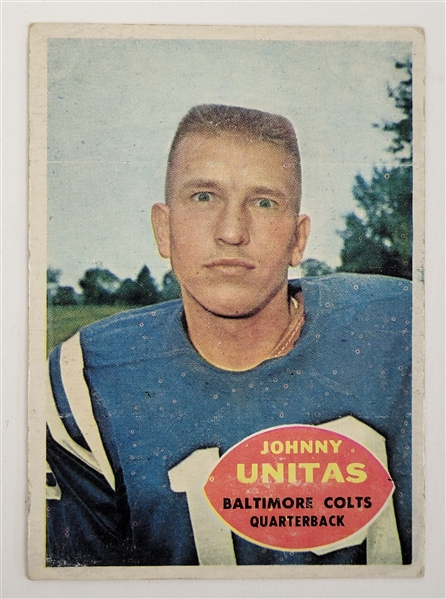 Johnny Unitas 1960 Topps #1 Card