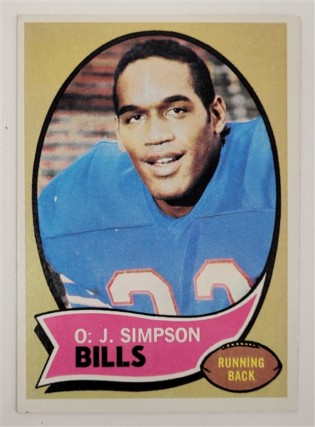 O.J. Simpson 1970 Topps #90 Rookie Card