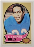 O.J. Simpson 1970 Topps #90 Rookie Card