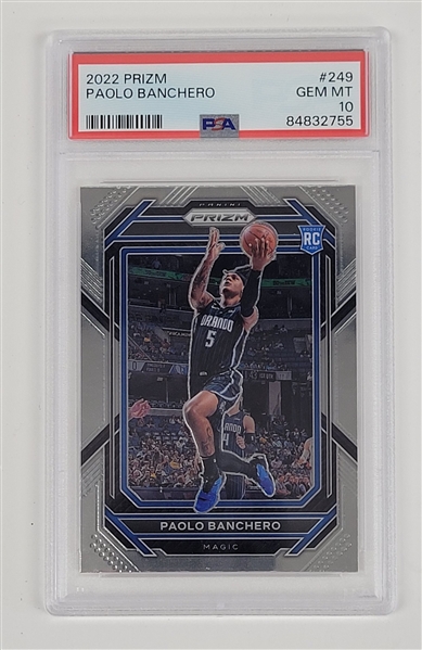 Paolo Banchero 2022 Prizm #249 Rookie Card PSA 10