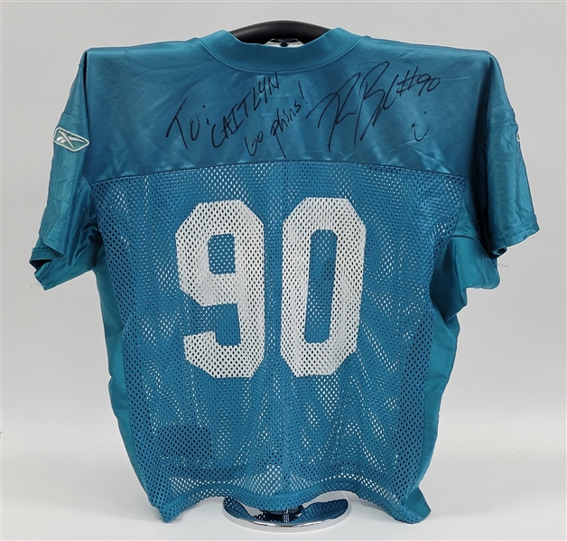 Ryan Baker Autographed & Worn Miami Dolphins Practice Jersey