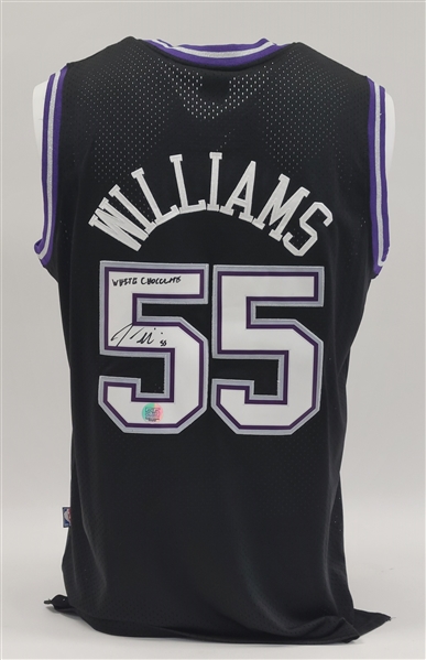 Jason Williams Autographed & Inscribed "White Chocolate" Sacramento Kings Jersey