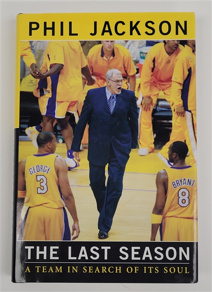 Phil Jackson Autographed "The Last Season" Book Beckett