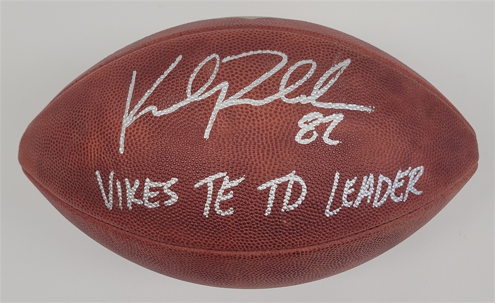 Kyle Rudolph Autographed & Inscribed "The Duke" Football Beckett