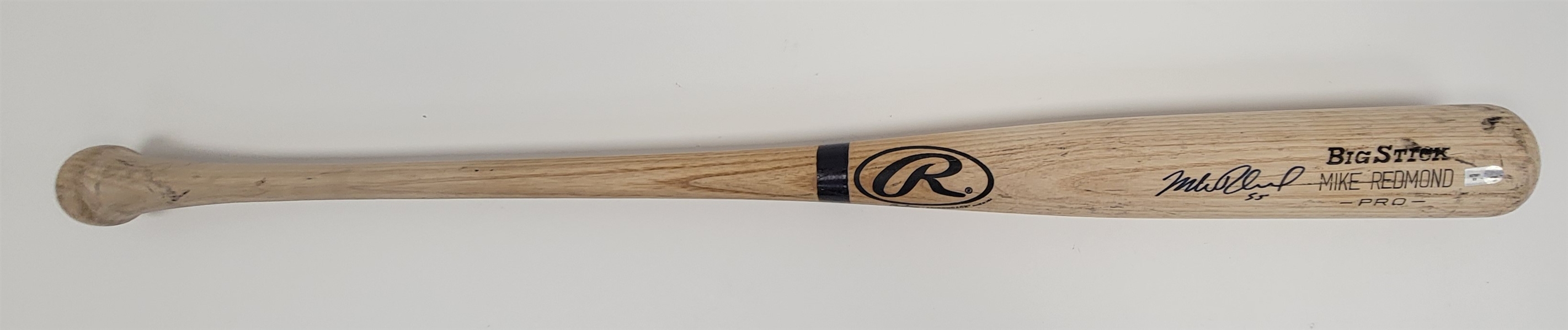 Mike Redmond July 4, 2007 Minnesota Twins Game Used & Autographed Bat MLB