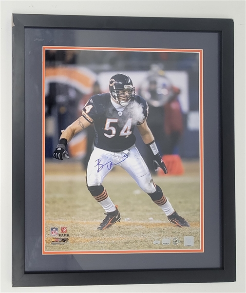 Brian Urlacher Autographed & Framed 16x20 Photo 