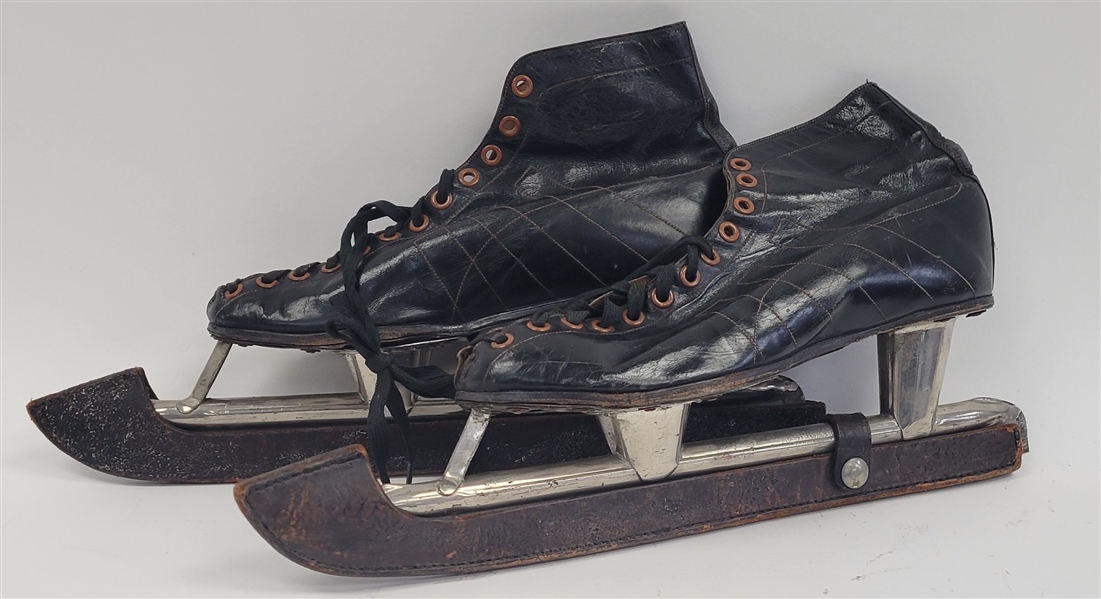 Vintage Bobby McLean Company Speed Skates w/ Leather Skate Guards