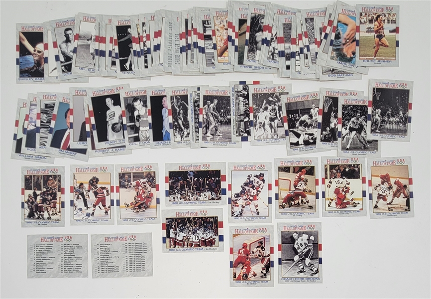 1991 US Olympic Hall of Fame Cards w/ 12 Miracle On Ice Players + Herb Brooks