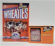 Lot of 2 Commemorative Edition 75 Years of Champions 1997 Legends Team USA Wheaties Boxes w/ Mini Box