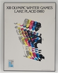 XIII Olympic Winter Game Lake Placid 1980 Hockey Art Poster