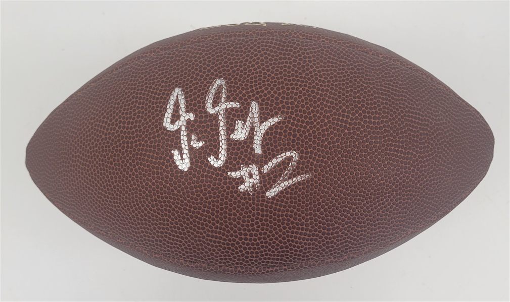 Justin Jefferson Autographed Wilson NFL Football JSA