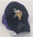 Jared Allen, Antoine Winfield, & Chuck Foreman Autographed Minnesota Vikings Hat w/ Beckett LOA