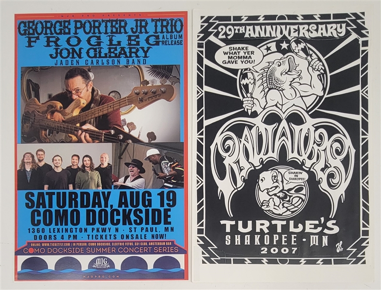 George Porter Jr. Trio Music Poster & Radiators 29th Anniversary at Turtles Artist Proof Poster