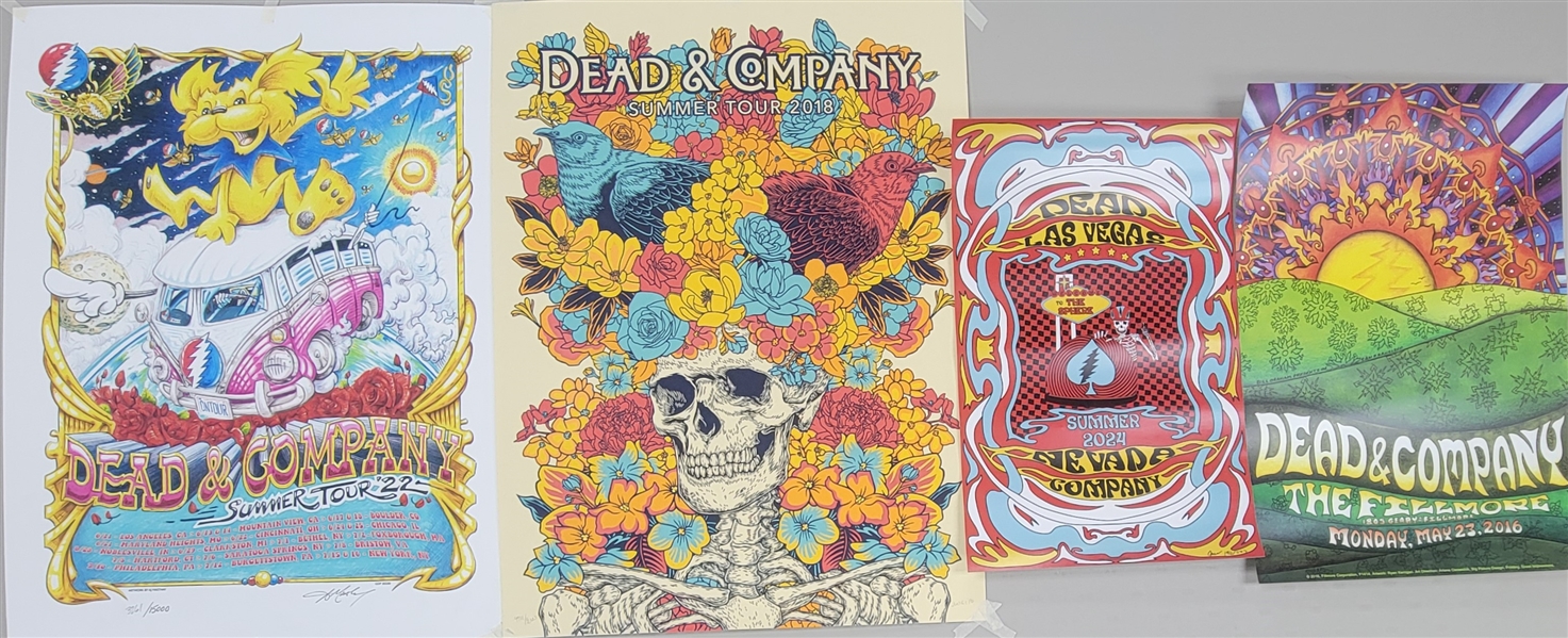 Lot of 4 "Dead & Company" Concert Posters