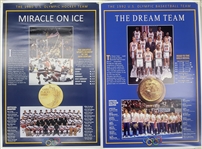 Lot of 2 "Miracle On Ice" & "The Dream Team" Posters