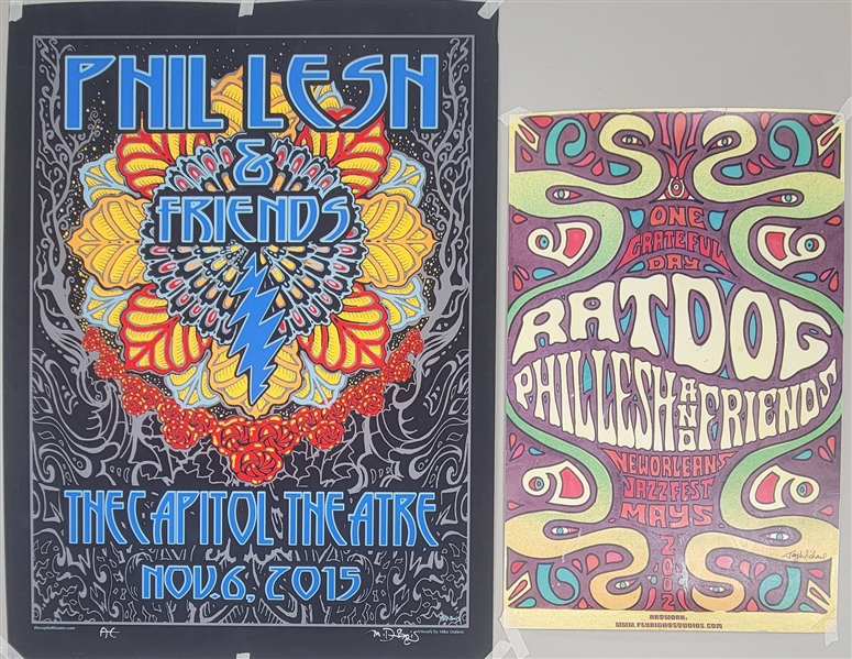 Lot of 2 "One Grateful Day" & "Phil Lesh & Friends" Concert Posters