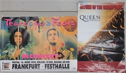 Lot of 2 "Tears For Fears" & " Queen + Paul Rodgers - Return of the Champions" Concert Posters