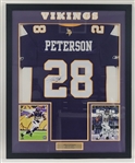 Adrian Peterson Autographed & Framed Minnesota Vikings Jersey w/ Beckett LOA