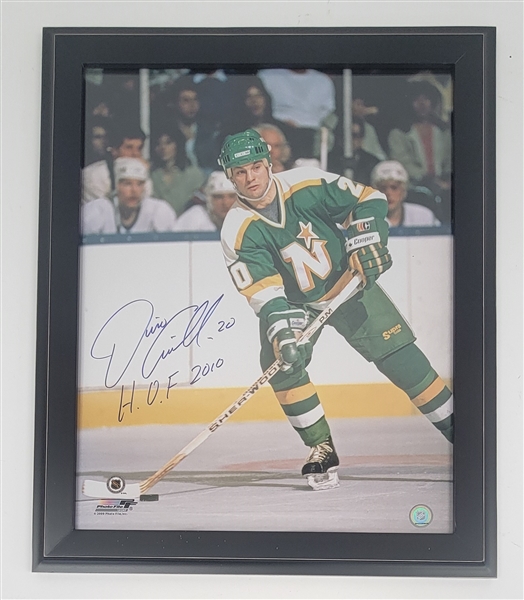 Dino Ciccarelli Autographed & HOF Inscribed Framed 16x20 Photo