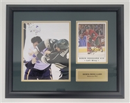 Derek Boogaard Minnesota Wild Autographed & Framed Display w/ Beckett LOA