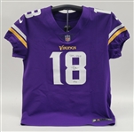 Justin Jefferson Autographed & Inscribed Minnesota Vikings Authentic Nike Vapor Elite FUSE Jersey Beckett