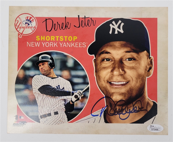 Derek Jeter Autographed 8x10 Photo JSA