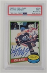 Wayne Gretzky Autographed 1980 O-Pee-Chee #250 Card PSA 7 Auto 10