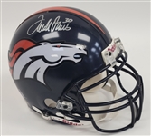 Terrell Davis Autographed Denver Broncos Full Size Authentic Helmet Beckett