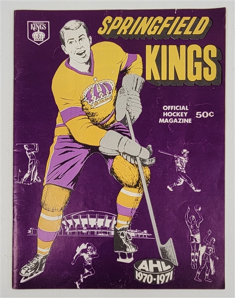 1970-71 Springfield Kings AHL Magazine