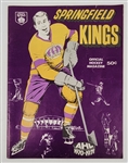 1970-71 Springfield Kings AHL Magazine