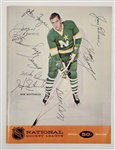 1967-68 Minnesota North Stars vs. Montreal Canadiens Inaugural Program Signed by 8 Canadiens Players