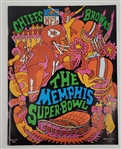 "The Memphis Super Bowl" 1970 Chiefs vs. Browns Program