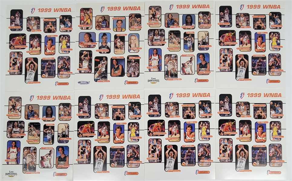 Lot of (8) 1999 WNBA Promo Cards From Lynx First Season