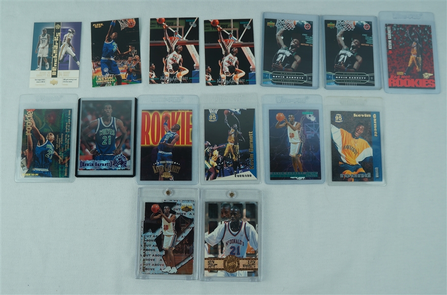 Kevin Garnett Rookie Card Collection