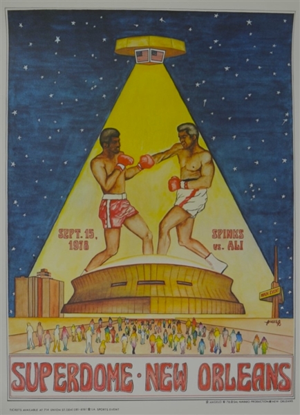 Muhammad Ali vs. Leon Spinks 1978 Fight Poster