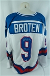 Neal Broten Autographed & Inscribed Custom Team USA Jersey