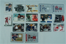 NHL Collection of 16 Game Used Hockey Patch Cards