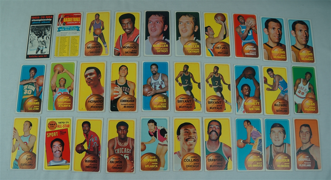 NBA Vintage Collection of (41) 1970-71 Basketball Cards w/ Earl Monroe Calvin Murphy & Hal Greer