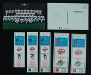 Minnesota Twins 1987 World Series Tickets & Postcards