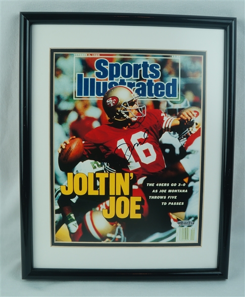 Joe Montana Autographed & Framed Sports Illustrated UDA