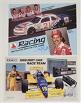 Lot of 2 Kyle Petty & Michael Andretti Autographed 8x10 Photos