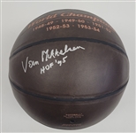 Vern Mikkelsen Autographed & HOF Inscribed Vintage Basketball Beckett