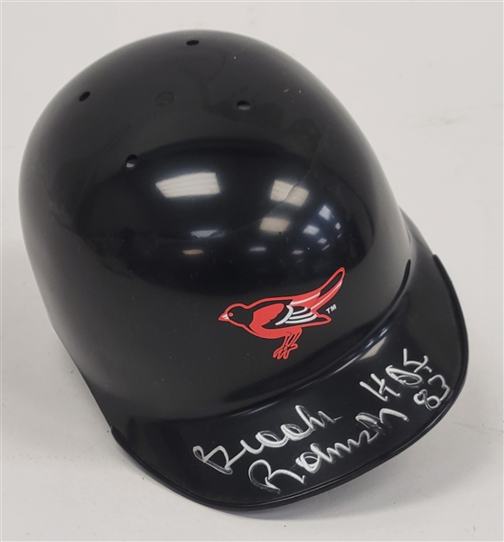 Brooks Robinson Autographed & HOF Inscribed Baltimore Orioles Mini Batting Helmet Beckett