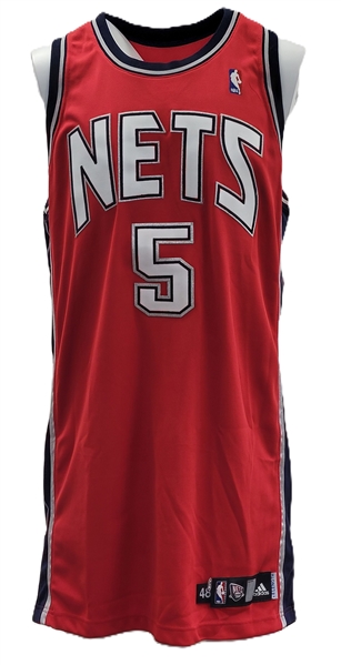 Jason Kidd c. 2006-08 New Jersey Nets Game Used Jersey w/ Dave Miedema LOA